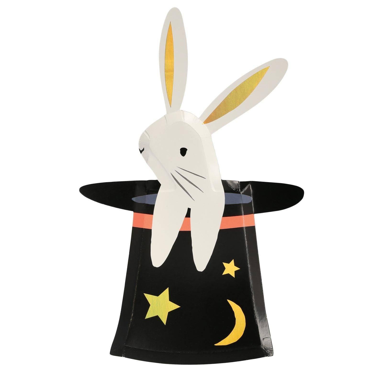 Meri Meri Bunny In Hat Shaped Plates (set of 8) - partyalacarte.co.in