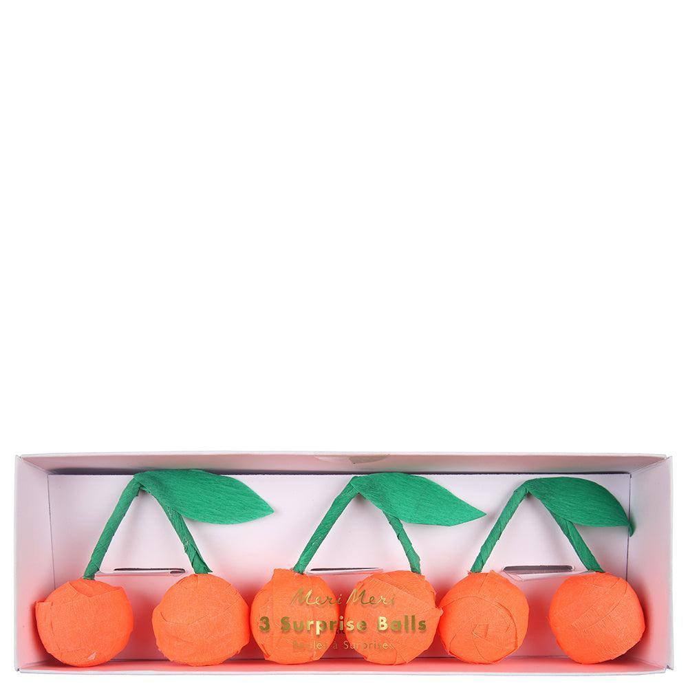 Meri Meri Cherry Surprise Balls (set of 3) - partyalacarte.co.in