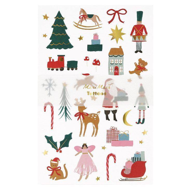 Meri Meri Christmas Tattoo Sheet (x 2 sheets) - partyalacarte.co.in