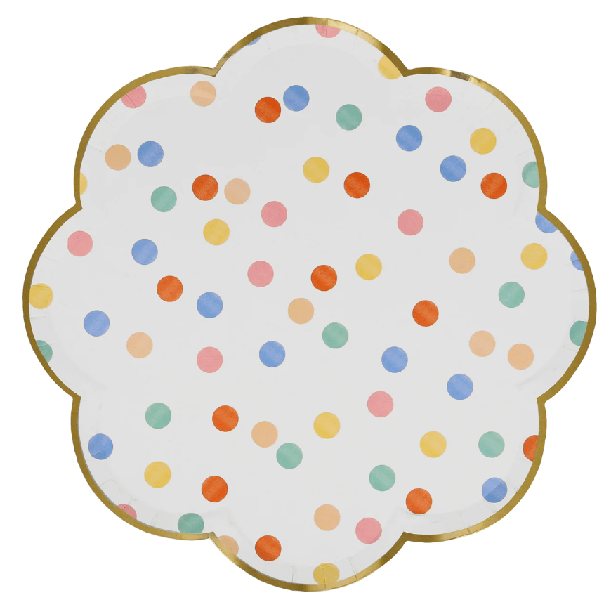 Meri Meri Colorful Pattern Dinner Plates (x 8) - partyalacarte.co.in