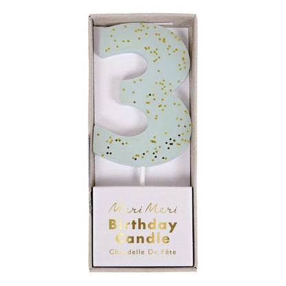 Meri Meri Coloured Number Candle - partyalacarte.co.in