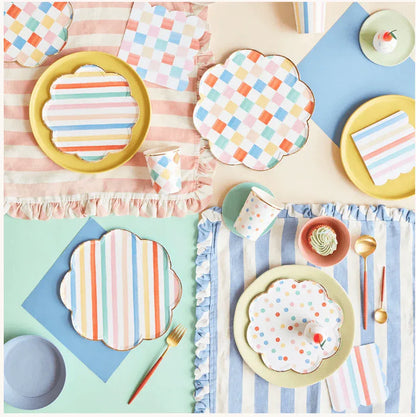 Meri Meri Colourful Pattern Dinner Plates (x 8) - partyalacarte.co.in