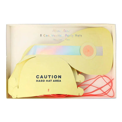 Meri Meri Construction Party Hat (set of 8) - partyalacarte.co.in