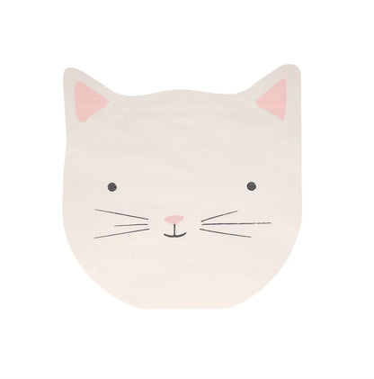 Meri Meri Cute Kitten Napkins (x 16) - partyalacarte.co.in