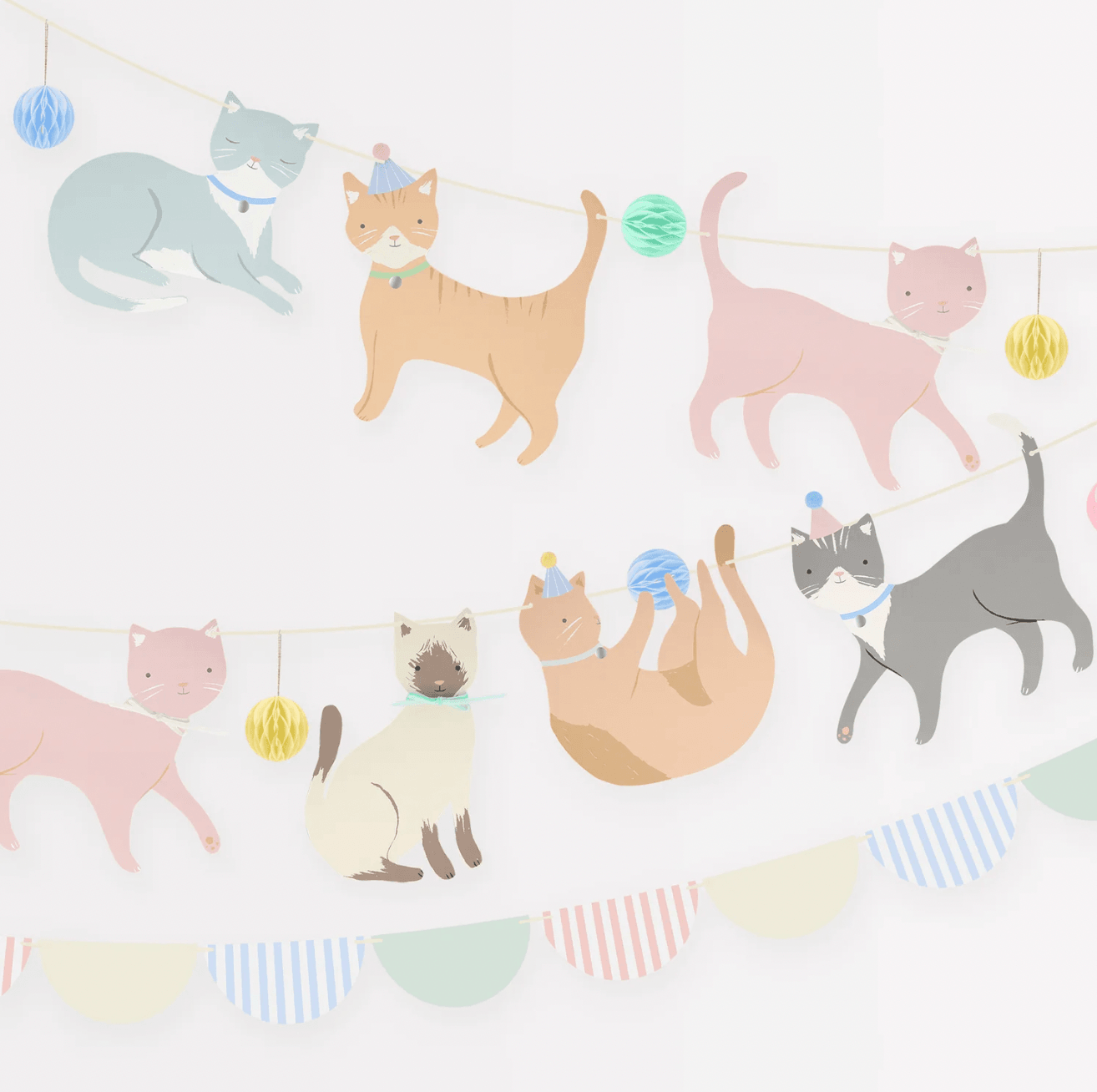 Meri Meri Cute Kittens Garland - partyalacarte.co.in