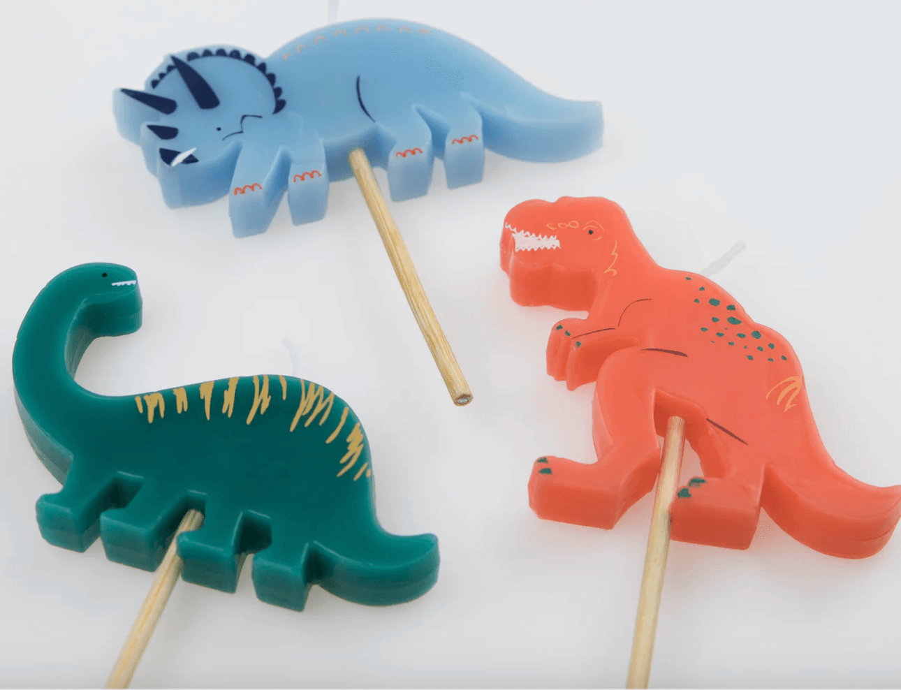 Meri Meri Dinosaur Candles (x 5) - partyalacarte.co.in