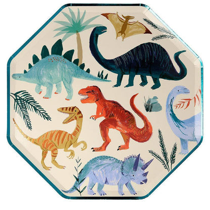 Meri Meri Dinosaur Kingdom Dinner Plates (set of 8) - partyalacarte.co.in