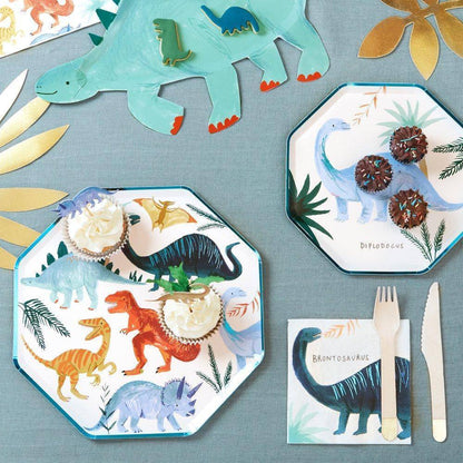 Meri Meri Dinosaur Kingdom Dinner Plates (set of 8) - partyalacarte.co.in