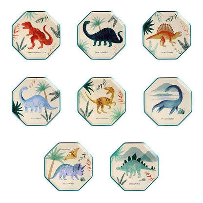 Meri Meri Dinosaur Kingdom Dinner Plates (set of 8) - partyalacarte.co.in