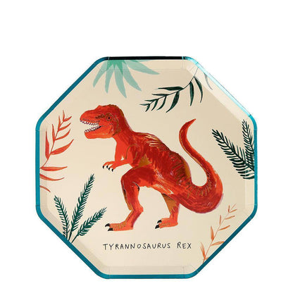 Meri Meri Dinosaur Kingdom Dinner Plates (set of 8) - partyalacarte.co.in