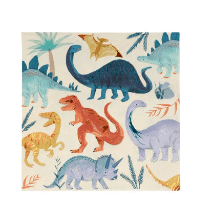 Meri Meri Dinosaur Kingdom Large Napkins (x 16) - partyalacarte.co.in