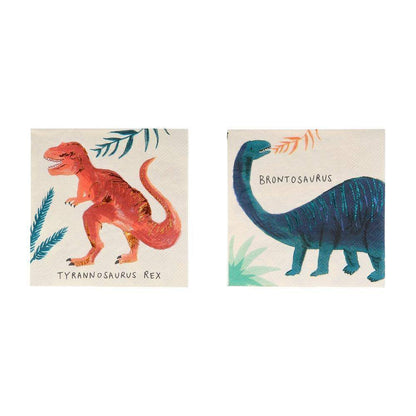 Meri Meri Dinosaur Kingdom Small Napkins (set of 16) - partyalacarte.co.in