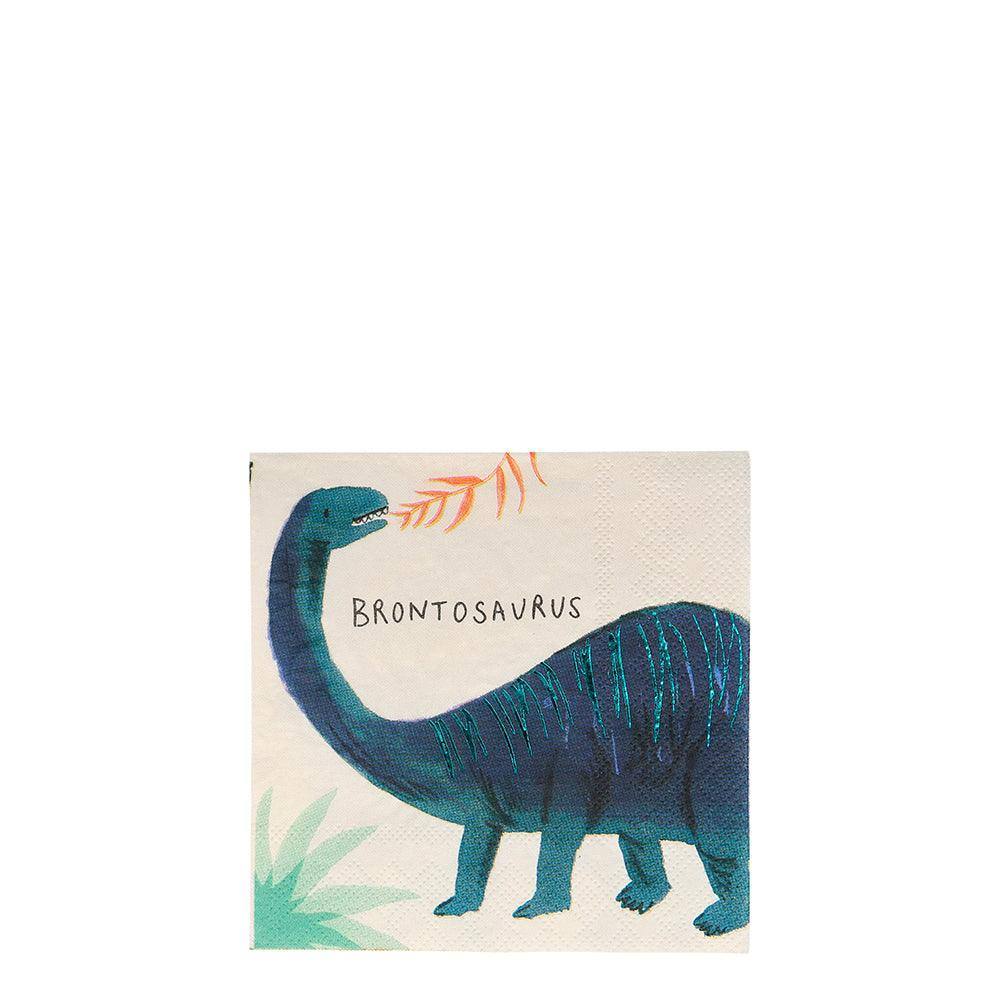 Meri Meri Dinosaur Kingdom Small Napkins (set of 16) - partyalacarte.co.in