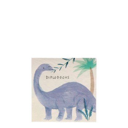 Meri Meri Dinosaur Kingdom Small Napkins (set of 16) - partyalacarte.co.in