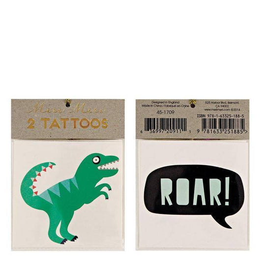 Meri Meri Dinosaur Small Tattoos (set of 2 sheets) - partyalacarte.co.in