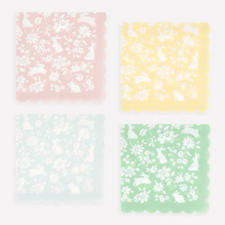 Ditsy Bunny Small Napkins (x 16)