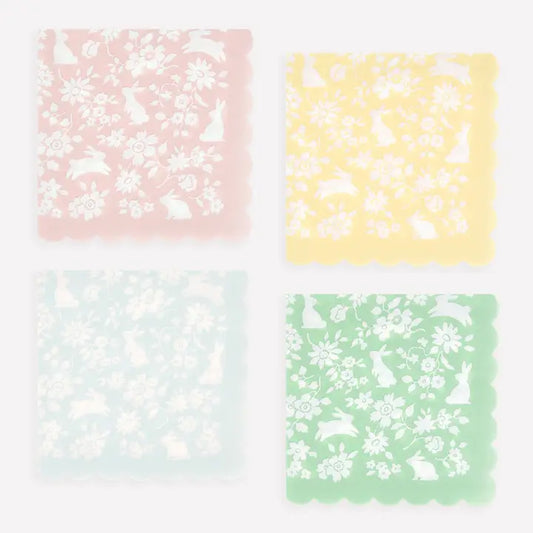 Ditsy Bunny Small Napkins (x 16)