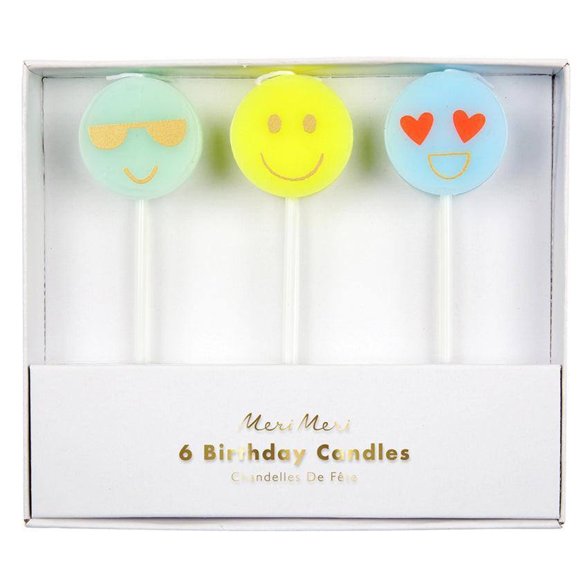 Meri Meri Emoji candles(Pack of 6) - partyalacarte.co.in