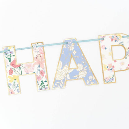 Meri Meri English Garden Birthday Garland - partyalacarte.co.in