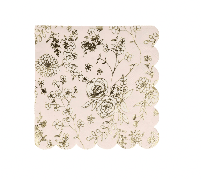 Meri Meri English Garden Lace Small Napkins (x 16) - partyalacarte.co.in