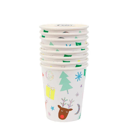 Meri Meri Festive Fun Cup (Pack of 8) - partyalacarte.co.in