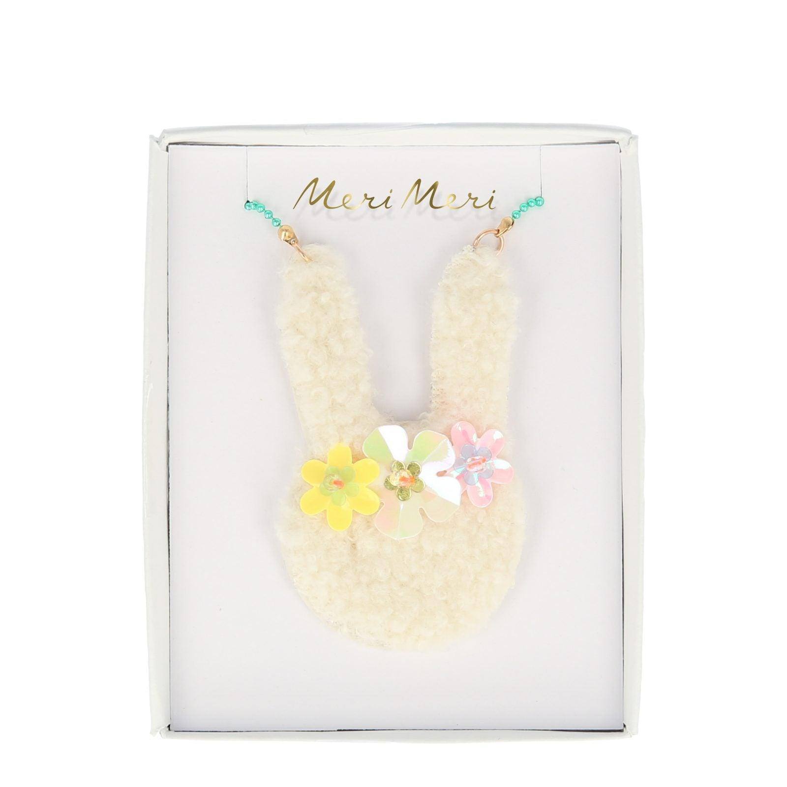 Meri Meri Floral Bunny Necklace - partyalacarte.co.in
