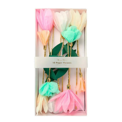 Meri Meri Flower Garden Decorative Sticks (set of 10) - partyalacarte.co.in