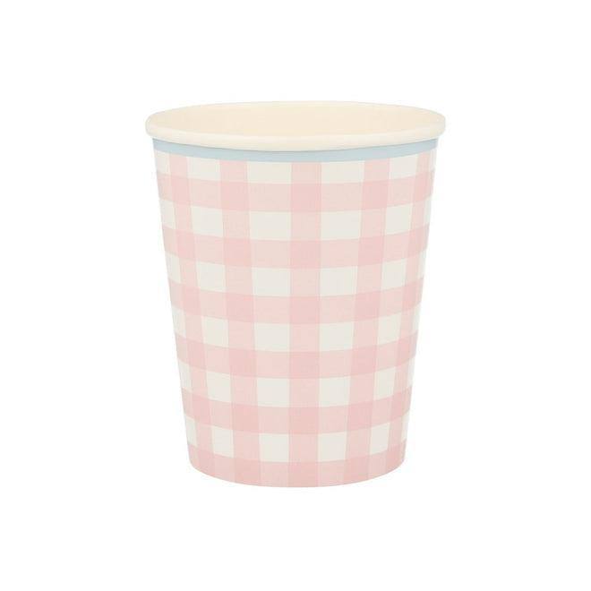 Meri Meri Gingham Cups (set of 12) - partyalacarte.co.in