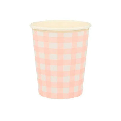 Meri Meri Gingham Cups (set of 12) - partyalacarte.co.in