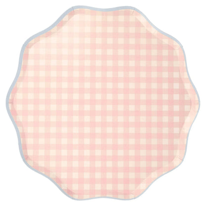 Meri Meri Gingham Dinner Plates (set of 12) - partyalacarte.co.in