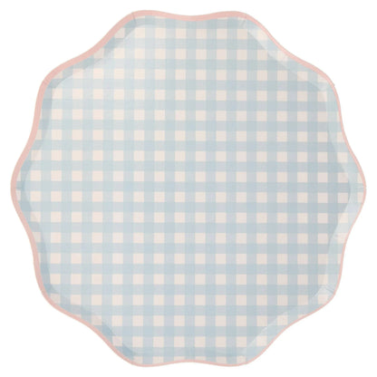 Meri Meri Gingham Dinner Plates (set of 12) - partyalacarte.co.in
