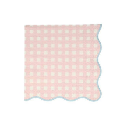 Meri Meri Gingham Large Napkins (set of 20) - partyalacarte.co.in