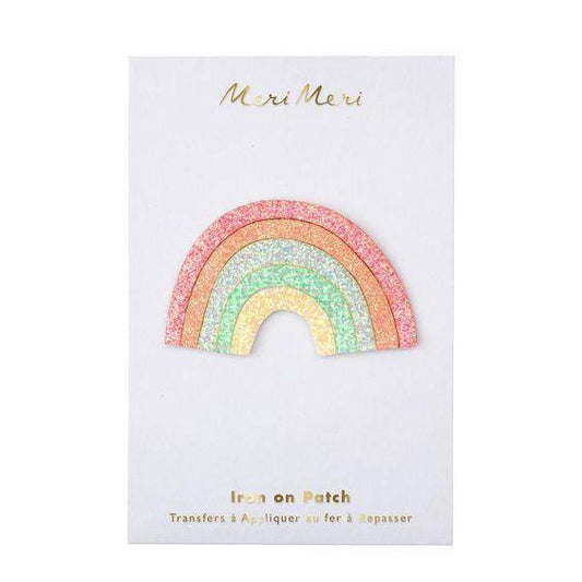 Meri Meri Glitter Rainbow Iron-On Patch - partyalacarte.co.in