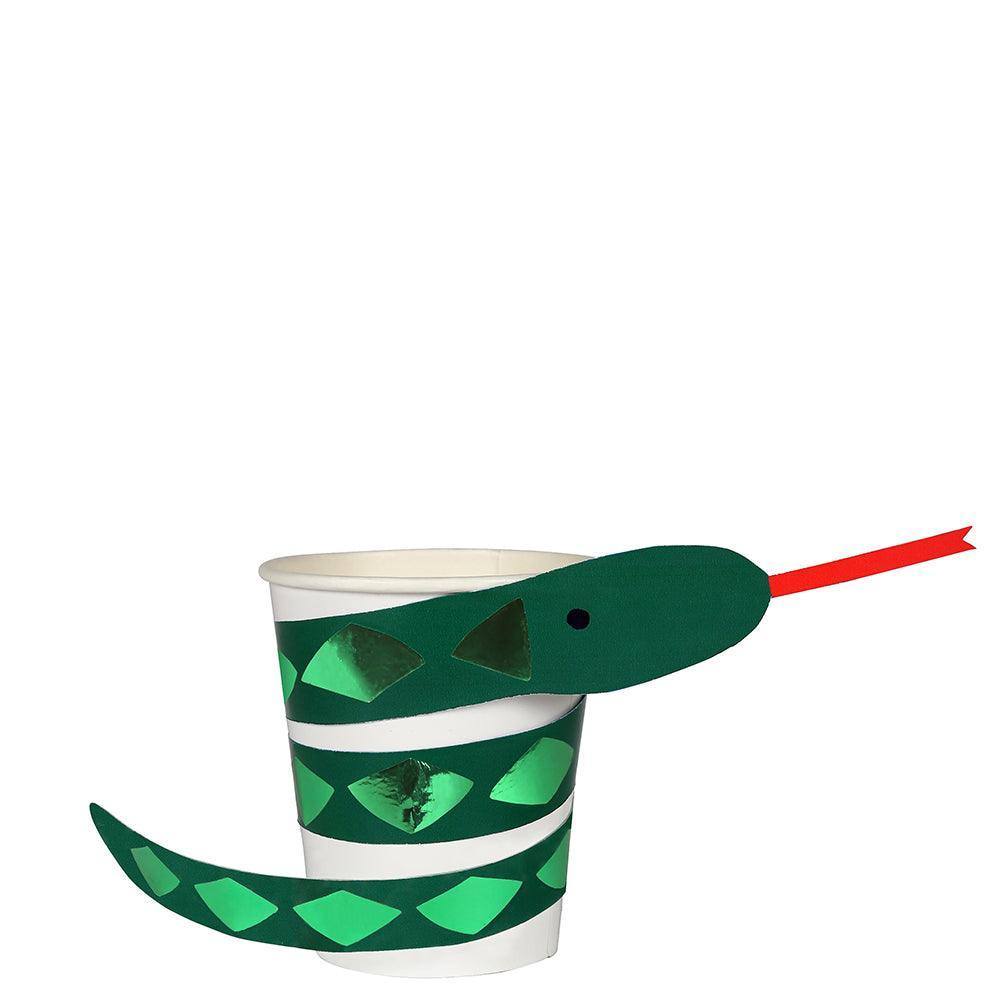 Meri Meri Go Wild Snake Party Cups (set of 8) - partyalacarte.co.in