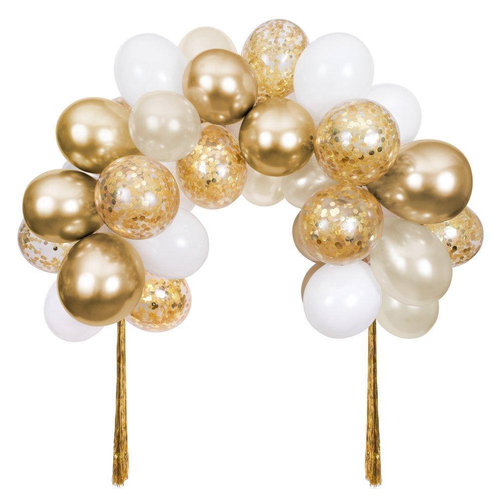 Meri Meri Gold Balloon Arch Kit (set of 40 balloons) - partyalacarte.co.in