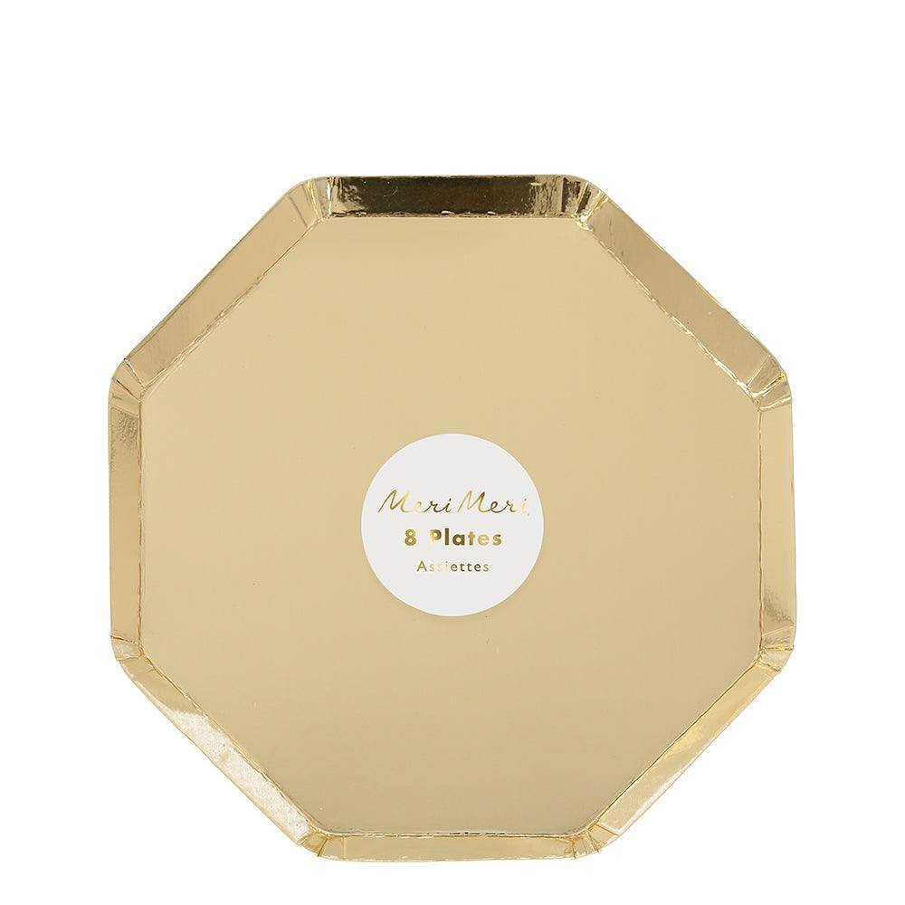 Meri Meri Gold Side Plates (set of 8) - partyalacarte.co.in