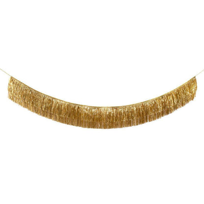 Meri Meri Gold Tinsel Fringe Garland - partyalacarte.co.in
