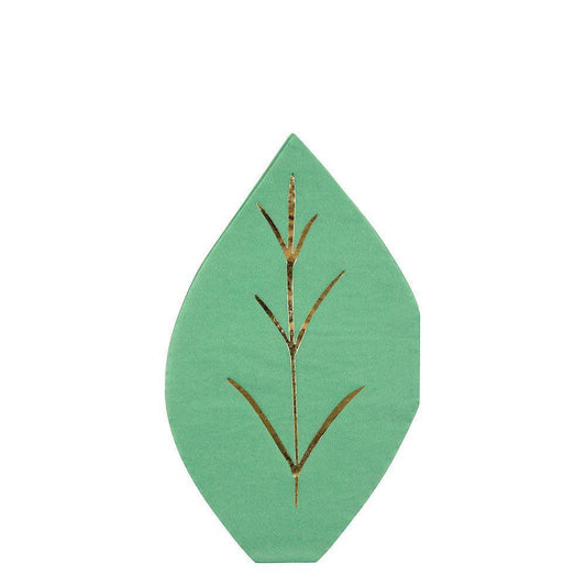 Meri Meri Green Leaf Napkins (set of 16) - partyalacarte.co.in