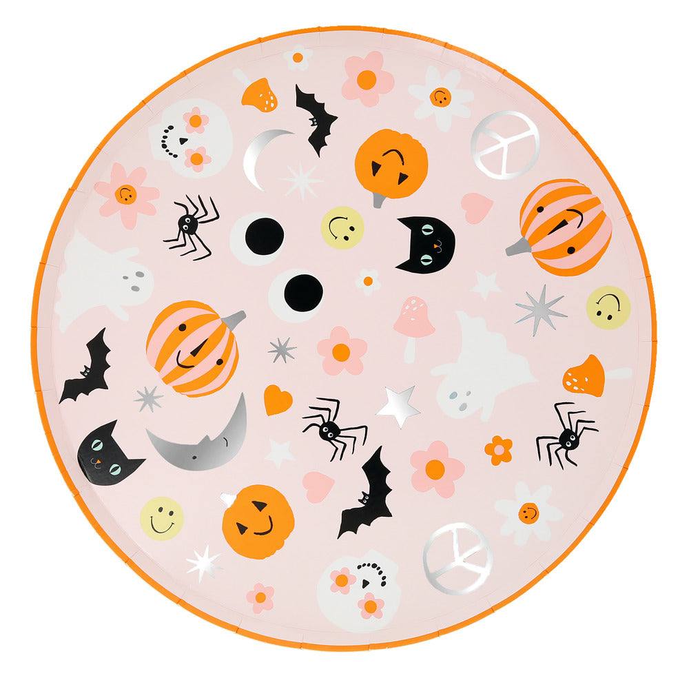 Meri Meri Groovy Halloween Icon Dinner Plates (x 8) - partyalacarte.co.in