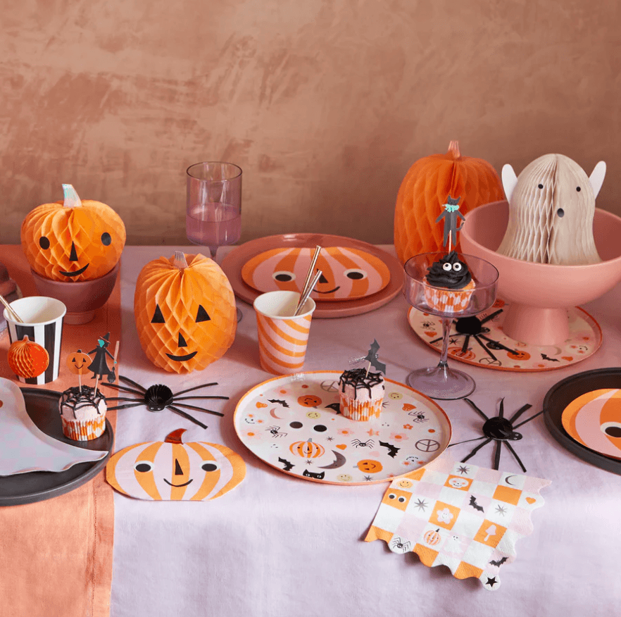 Meri Meri Groovy Halloween Icon Dinner Plates (x 8) - partyalacarte.co.in