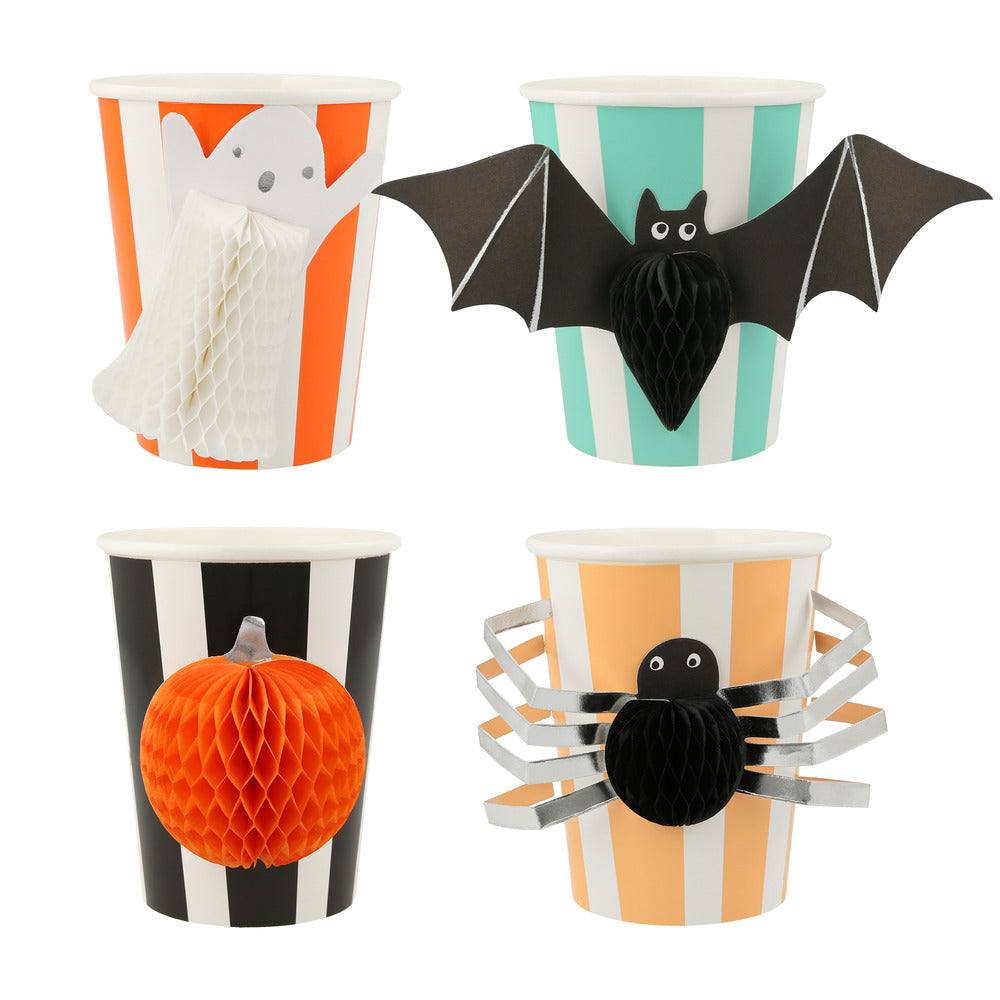 Meri Meri Halloween Honeycomb Cups (x 8) - partyalacarte.co.in