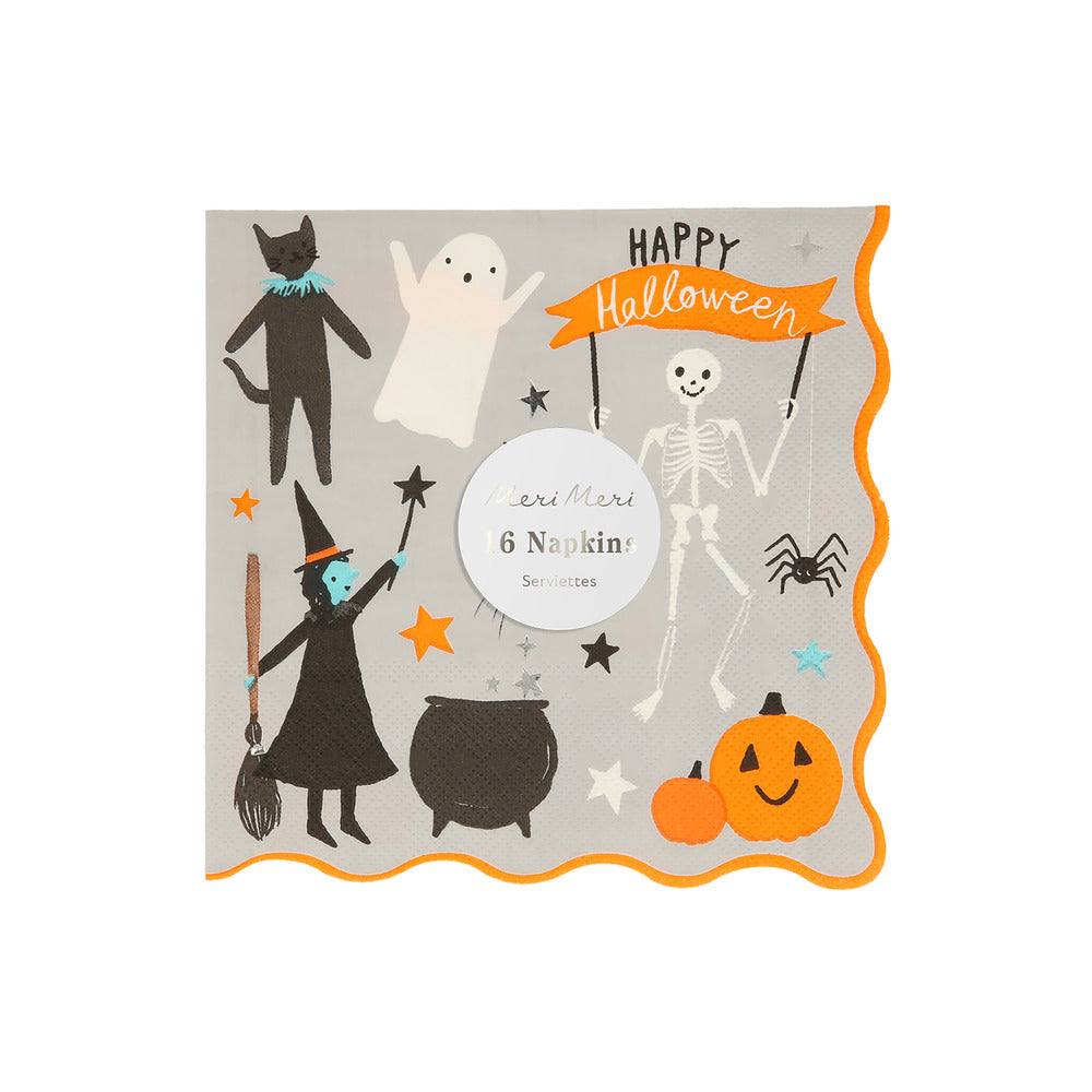 Meri Meri Happy Halloween Large Napkins (x 16) - partyalacarte.co.in