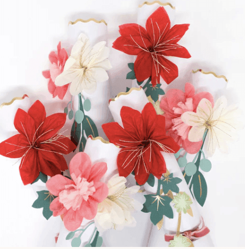 Meri Meri Hazel Gardiner Large Flower Crackers (x 6) - partyalacarte.co.in