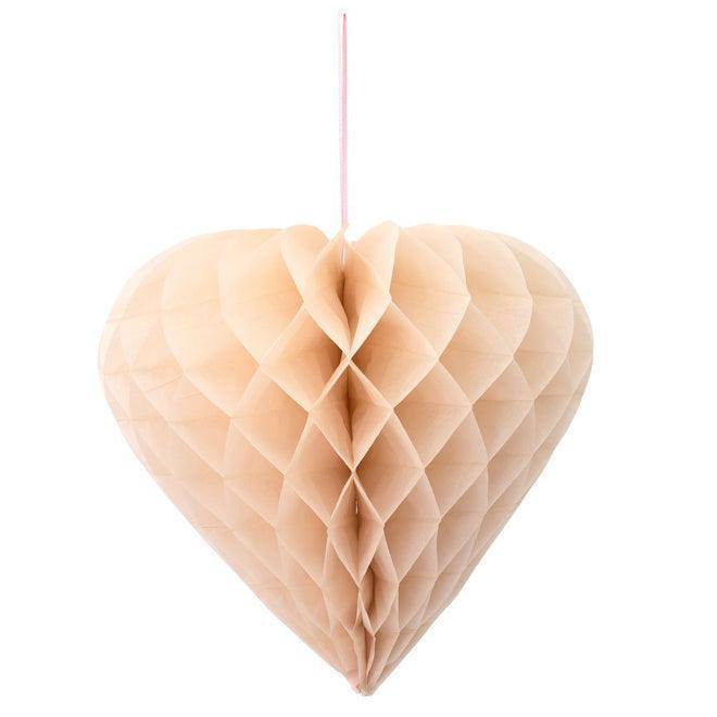 Meri Meri Heart Honeycomb Decorations (set of 6) - partyalacarte.co.in