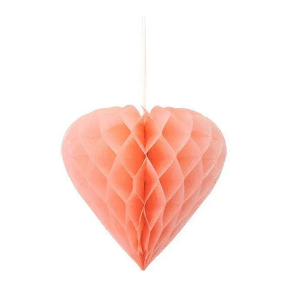 Meri Meri Heart Honeycomb Decorations (set of 6) - partyalacarte.co.in