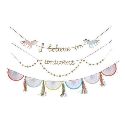 Meri Meri I Believe In Unicorns Garland - partyalacarte.co.in