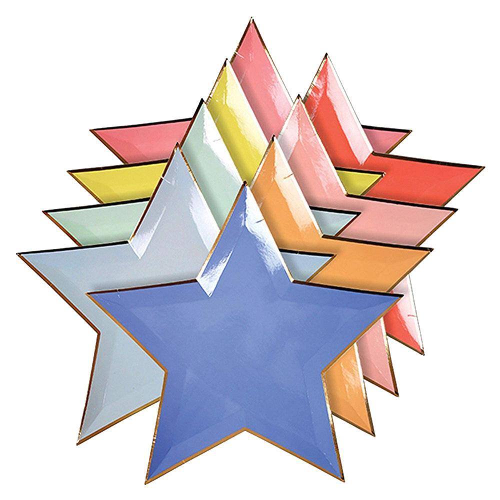 Meri Meri Jazzy star plates (Pack of 8) - partyalacarte.co.in