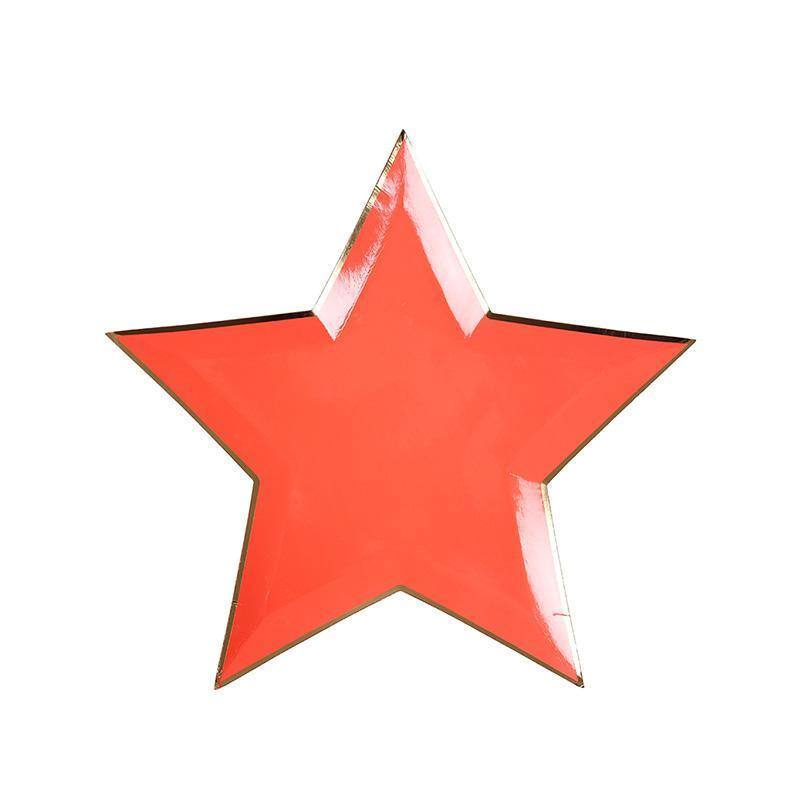 Meri Meri Jazzy star plates (Pack of 8) - partyalacarte.co.in