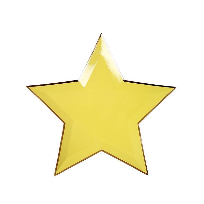 Meri Meri Jazzy star plates (Pack of 8) - partyalacarte.co.in