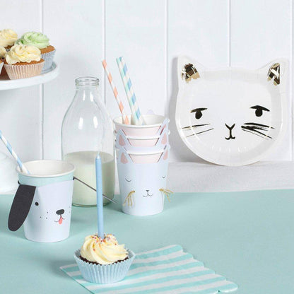 Meri Meri Kitty Cat Party Cups (set of 12) - partyalacarte.co.in